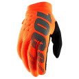 rukavice BRISKER, 100% (fluo oranžová/černá)