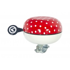 KELLYS Cyklistický Zvonek Bell 80 červené tečky KELLYS Cyklistický Zvonek Bell 80 červené tečky