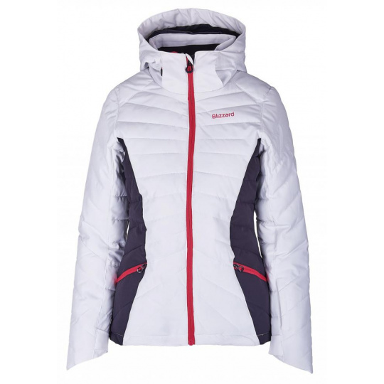 lyžařská bunda BLIZZARD Viva Ski Jacket Pinzolo, white/dark grey/pink