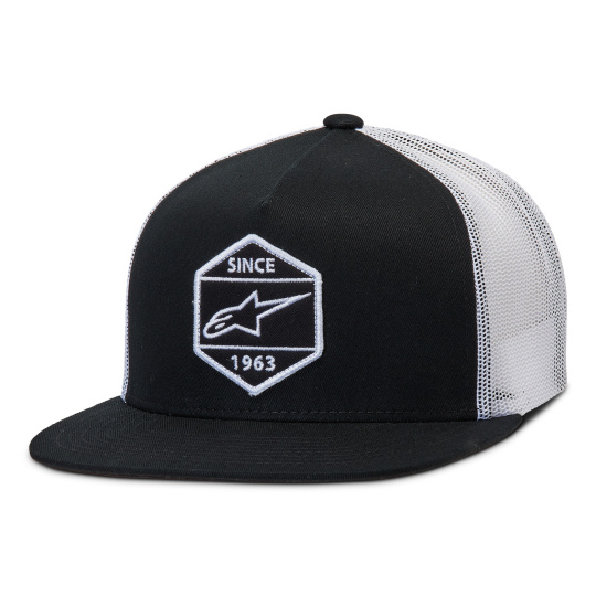 kšiltovka BOLT TRUCKER, ALPINESTARS (černá/bílá)