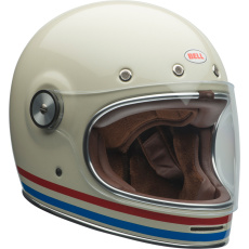 Motocyklová přilba Bell Bell Bullitt DLX Stripes Helmet  Pearl White