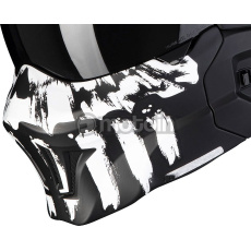 Přední maska SCORPION EXO-COMBAT EVO MARAUDER matná černá/bílá Přední maska SCORPION EXO-COMBAT EVO MARAUDER matná černá/bílá