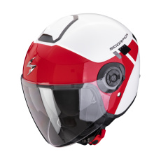 Moto přilba SCORPION EXO-CITY II MALL bílo/červená Moto přilba SCORPION EXO-CITY II MALL bílo/červená