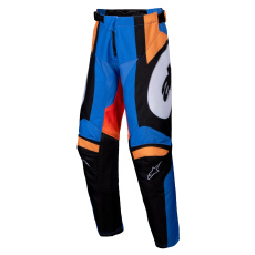 kalhoty RACER MELT, ALPINESTARS, dětské (oranžová/modrá) 2025 kalhoty RACER MELT, ALPINESTARS, dětské (oranžová/modrá) 2025