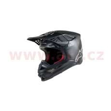 přilba SUPERTECH S-M10 SOLID 2021, ALPINESTARS (černá matná karbon/bílá) přilba SUPERTECH S-M10 SOLID 2021, ALPINESTARS (černá matná karbon/bílá)