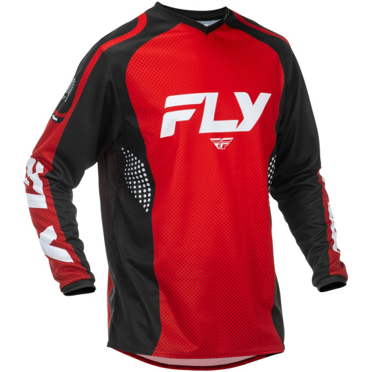 dres F-16, FLY RACING - USA 2026 (červená/černá/bílá)