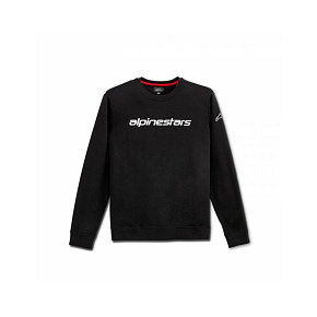 Alpinestars Linear crew Fleece mikina Černo/bíla
