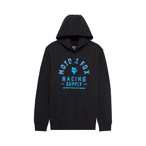 Pánská mikina Fox Local Racer Fleece Po Black Pánská mikina Fox Local Racer Fleece Po Black