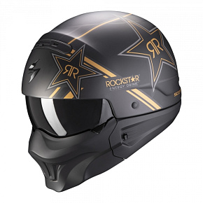 Moto přilba SCORPION EXO-COMBAT EVO ROCKSTAR zlatá Moto přilba SCORPION EXO-COMBAT EVO ROCKSTAR zlatá
