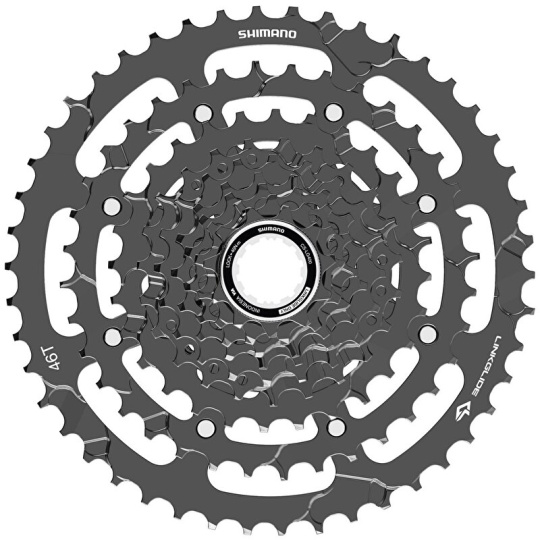 9-kazeta SHIMANO CS-LG400 11-46 zubů Cues v krabičce