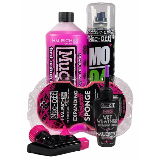 sada MUC-OFF E-Bike Clean, PROTECT & LUBE KIT - Základní sada