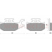 brzdové destičky (směs SCOOTER ELITE ORGANIC) NEWFREN (2 ks v balení)