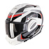 Moto přilba SCORPION EXO-TECH EVO PRO ACUTI šedo/černo/červená