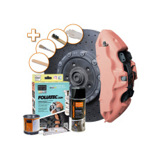 FOLIATEC dvousložková barva na brzdy, barva: pastelová oranžová (Juicy peach) FOLIATEC dvousložková barva na brzdy, barva: pastelová oranžová (Juicy peach)