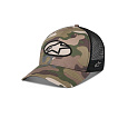kšiltovka OBLIQUE CAMO TRUCKER, ALPINESTARS (zelená camo/černá)