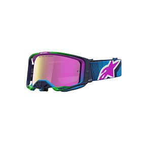 brýle VISION 8 MAVEN, ALPINESTARS (modrá/fialová, zrcadlové růžové plexi) 2027 brýle VISION 8 MAVEN, ALPINESTARS (modrá/fialová, zrcadlové růžové plexi) 2027