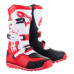 boty TECH TRIAL, ALPINESTARS (bílá/červená fluo/černá) 2025