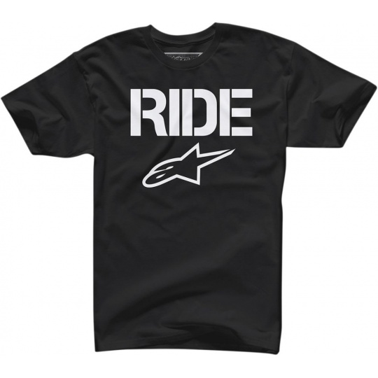 Alpinestars tričko RIDE solid černé - Black