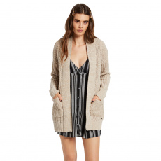 Dámský svetr Volcom Danger Inside Cardi Oatmeal Dámský svetr Volcom Danger Inside Cardi Oatmeal