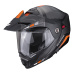 Moto přilba SCORPION ADX-2 CAMINO matná černo/stříbrno/oranžová