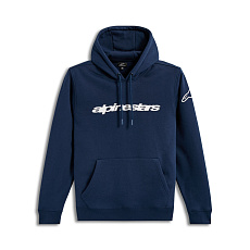 mikina RACE WORDMARK HOODIE, ALPINESTARS (modrá/bílá) mikina RACE WORDMARK HOODIE, ALPINESTARS (modrá/bílá)