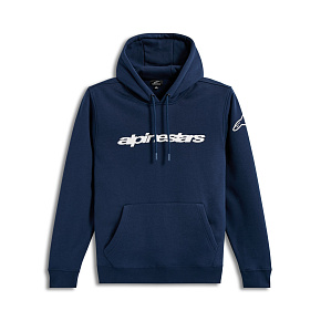 mikina RACE WORDMARK HOODIE, ALPINESTARS (modrá/bílá) mikina RACE WORDMARK HOODIE, ALPINESTARS (modrá/bílá)