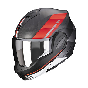Moto přilba SCORPION EXO-TECH EVO CARBON GENUS matná černo/červená Moto přilba SCORPION EXO-TECH EVO CARBON GENUS matná černo/červená