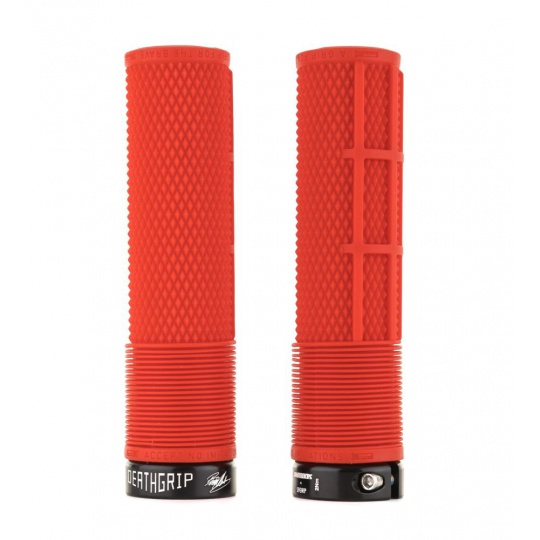 DMR Brendog DeathGrip NON FLANGE gripy Červené (Thick, Soft)