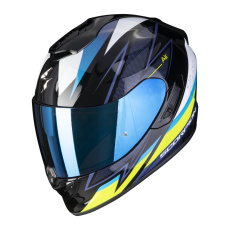 Moto přilba SCORPION EXO-1400 EVO AIR THELIOS černo/modro/neonově žlutá Moto přilba SCORPION EXO-1400 EVO AIR THELIOS černo/modro/neonově žlutá