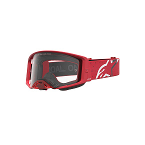 brýle SUPERTECH VESTA, ALPINESTARS (červená fluo/chrom, čiré plexi) 2027 brýle SUPERTECH VESTA, ALPINESTARS (červená fluo/chrom, čiré plexi) 2027
