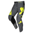 Moto kalhoty JUST1 J-FLEX ARIA tmavě šedé/neonově žluté