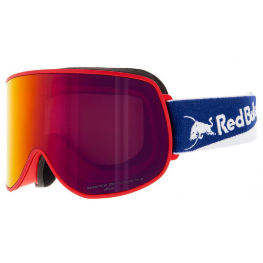 lyžařské brýle RED BULL SPECT Goggles, MAGNETRON-EON-015, matt black, lens: mauve snow = red with silver flash CAT3