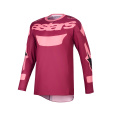 dres RACER RIWAY, ALPINESTARS (tmavě červená/korálová) 2026