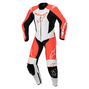 jednodílná kombinéza GP PLUS 2, ALPINESTARS, dětská (červená fluo/bílá/černá) 2027