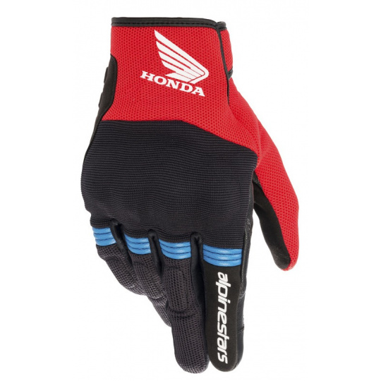 rukavice COPPER HONDA kolekce, ALPINESTARS (černá/červená/modrá) 2024
