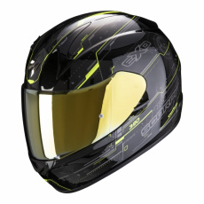 Moto přilba SCORPION EXO-390 BEAT černo/neonově žlutá Moto přilba SCORPION EXO-390 BEAT černo/neonově žlutá