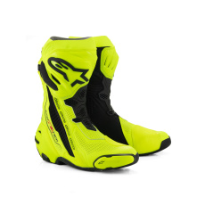 boty SUPERTECH R VENTED, ALPINESTARS (žlutá fluo/černá, perforovaná obšívka) 2025