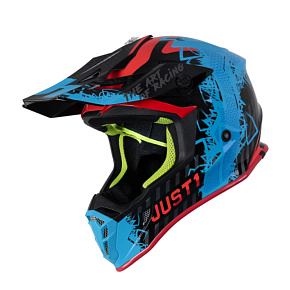 Moto přilba JUST1 J38 MASK modro/červeno/černá Moto přilba JUST1 J38 MASK modro/červeno/černá