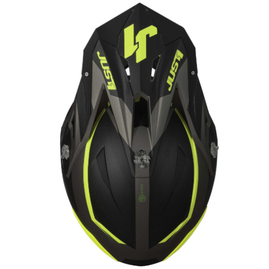 Kšilt JUST1 J39 STARS černo/fluo žluto/titanový