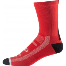 Cyklo ponožky Fox 8 Logo Trail Sock Red