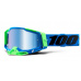 RACECRAFT 2, 100% brýle Fremont, zrcadlové modré plexi