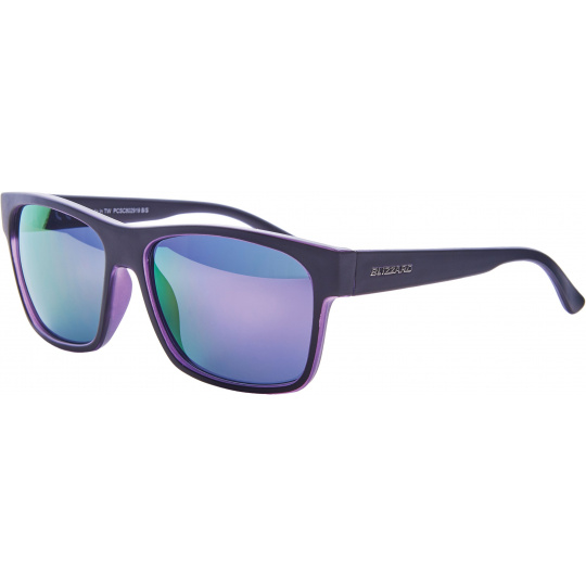 sluneční brýle BLIZZARD sun glasses PCSC802919, trans. purple mat/outside black mat, 64-17-143 *