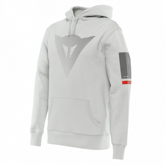 Mikina DAINESE FADE HOODIE světle/tmavě šedo/červená