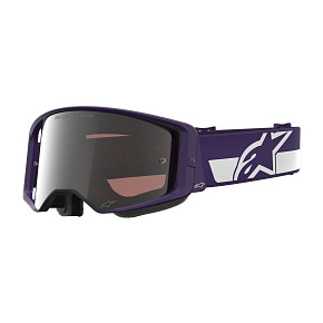 brýle SUPERTECH VISION HUNTA96 XXV, ALPINESTARS (fialová/bílá, zrcadlové stříbrné plexi) brýle SUPERTECH VISION HUNTA96 XXV, ALPINESTARS (fialová/bílá, zrcadlové stříbrné plexi)