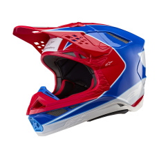 přilba SUPERTECH S-M10 AEON, ALPINESTARS (červená fluo/modrá) 2025 přilba SUPERTECH S-M10 AEON, ALPINESTARS (červená fluo/modrá) 2025