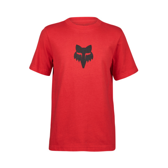 Dětské triko Fox Yth Fox Legacy Ss Tee  Flame Red