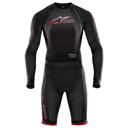 airbagová vesta TECH-AIR®10 system, ALPINESTARS (černá/červená/šedá) 2026