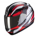 Moto přilba SCORPION EXO-390 BOOST černo/bílo/červená