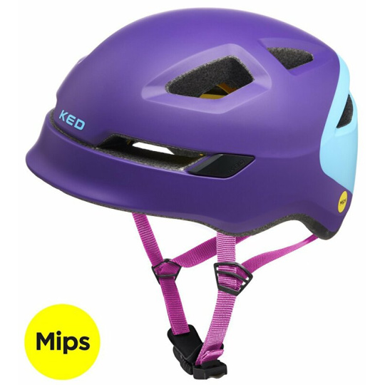 přilba KED Pop Mips M purple skyblue 52-56 cm