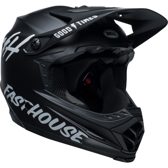 Dětská motocyklová přilba Bell Moto-9 YOUTH Mips Helmet Fasthouse Helmet  Matte Black/White